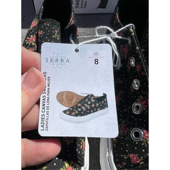 Serra Ladies Floral Print Canvas Sneakers Woman’s Size 8 NEW - Picture 8 of 11